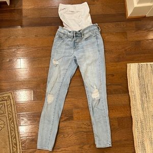 BLANQI Denim Maternity Belly Support Skinny Jeans
Light Destroy Wash / 6